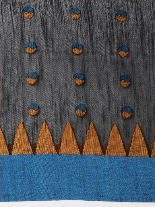 DESH BIDESH Woven Design Pure Cotton Saree