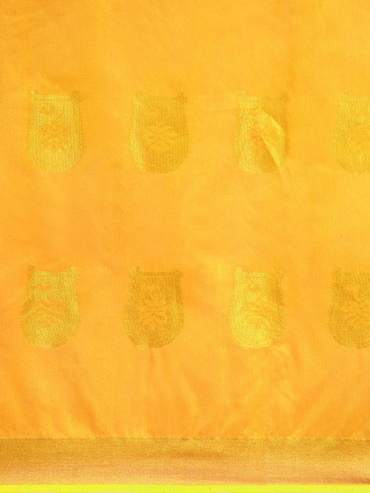 DESH BIDESH Ethnic Motifs Zari Taant Saree