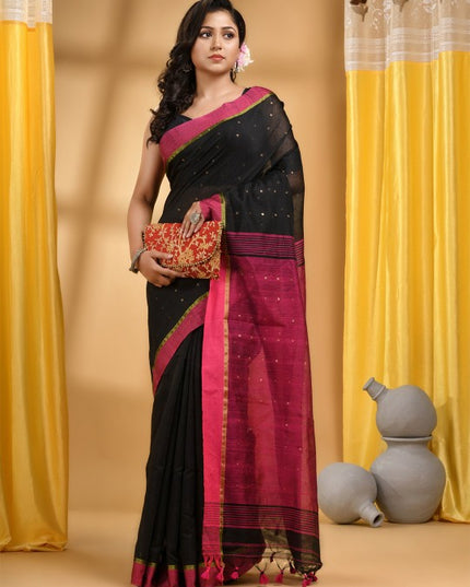 DESH BIDESH Embellished Sequinned Saree