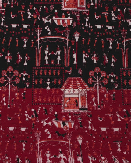 DESH BIDESH Handloom Woven Pure Cotton Taant Saree for Festive Occasions