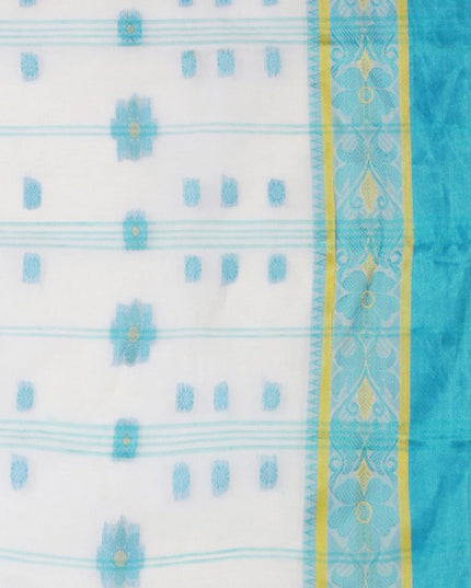 DESH BIDESH Woven Design Pure Cotton Taant Saree