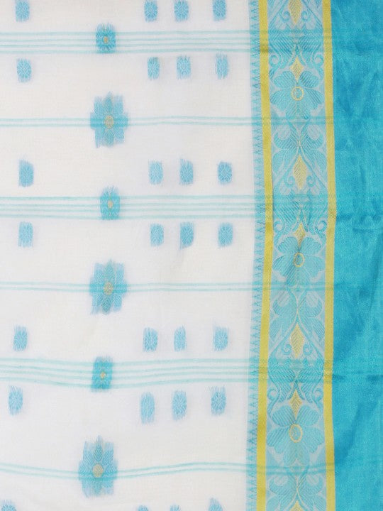 DESH BIDESH Woven Design Pure Cotton Taant Saree