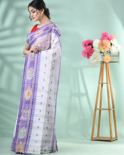 DESH BIDESH Women's Woven Design Pure Cotton Saree - Elegant Ethnic Wear