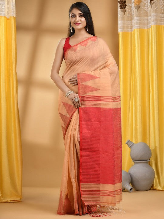DESH BIDESH Pure Cotton Khadi Saree