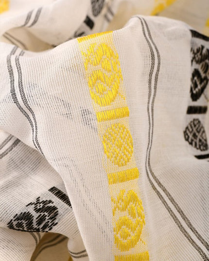 DESH BIDESH Women Woven Design Pure Cotton Khadi Saree