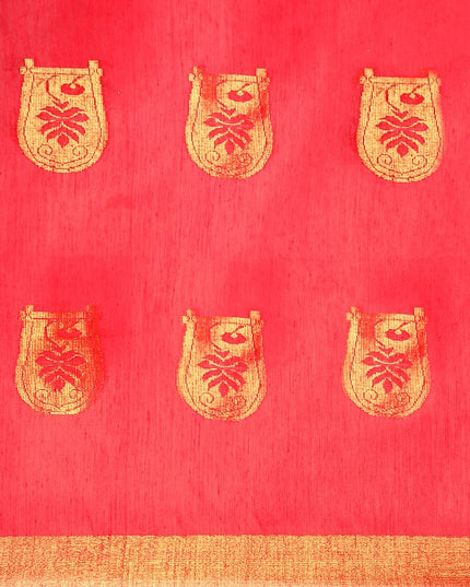 DESH BIDESH Ethnic Motifs Zari Taant Saree