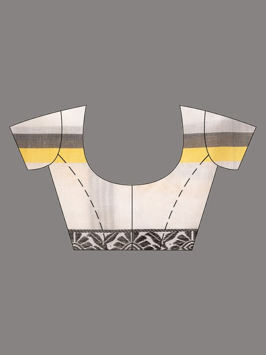 DESH BIDESH Woven Design Pure Cotton Taant Saree