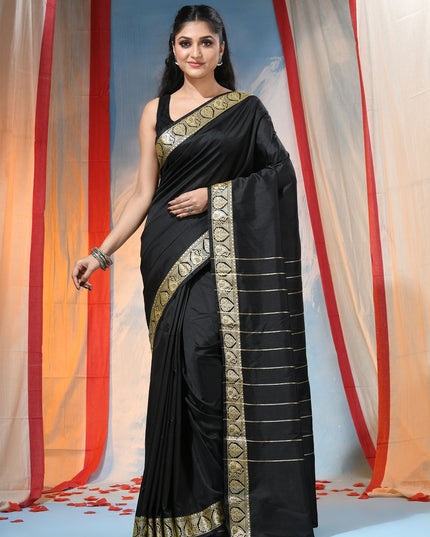 DESH BIDESH Elegant Ethnic Motifs Zari Silk Blend Saree for Women