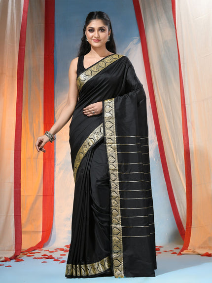 DESH BIDESH Elegant Ethnic Motifs Zari Silk Blend Saree for Women