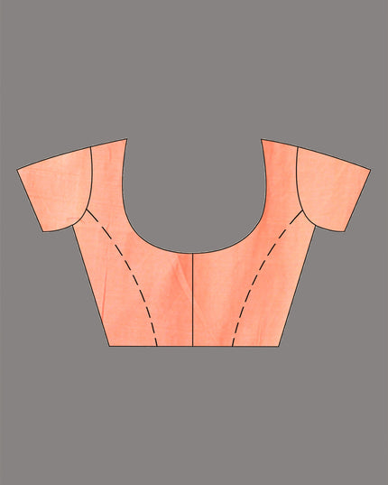 Women’s Tri-Color Tant Cotton Saree Stripe Design with Blouse Piece – Independence Day Edition