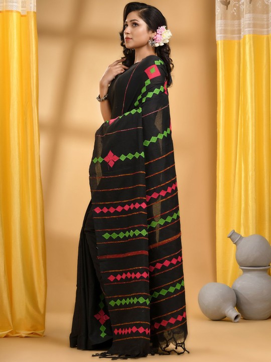 DESH BIDESH Patchwork Pure Cotton Saree