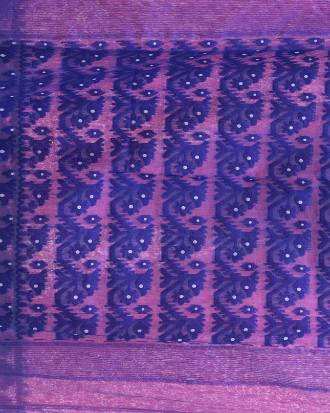 Women’s Dhakai Jamdani Saree – Hajar Buti Design