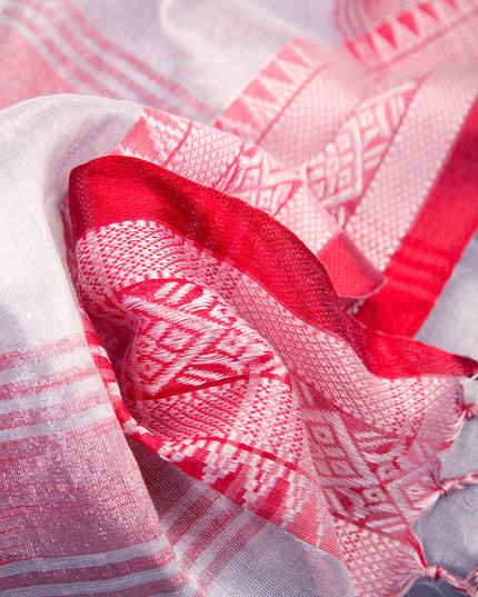 Women's Party Wear Suvarna Rekha Design Tissue Silk Saree with Blouse Piece