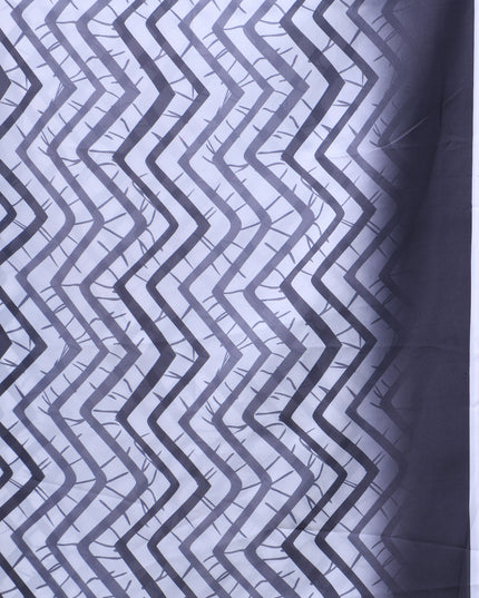 Womens georgette party, wear saree for farewell chiffon sarees women latest Rekhamaya design printed cotton New Sari chiffon silk Saree wedding saree for woman(Charcoal Grey)