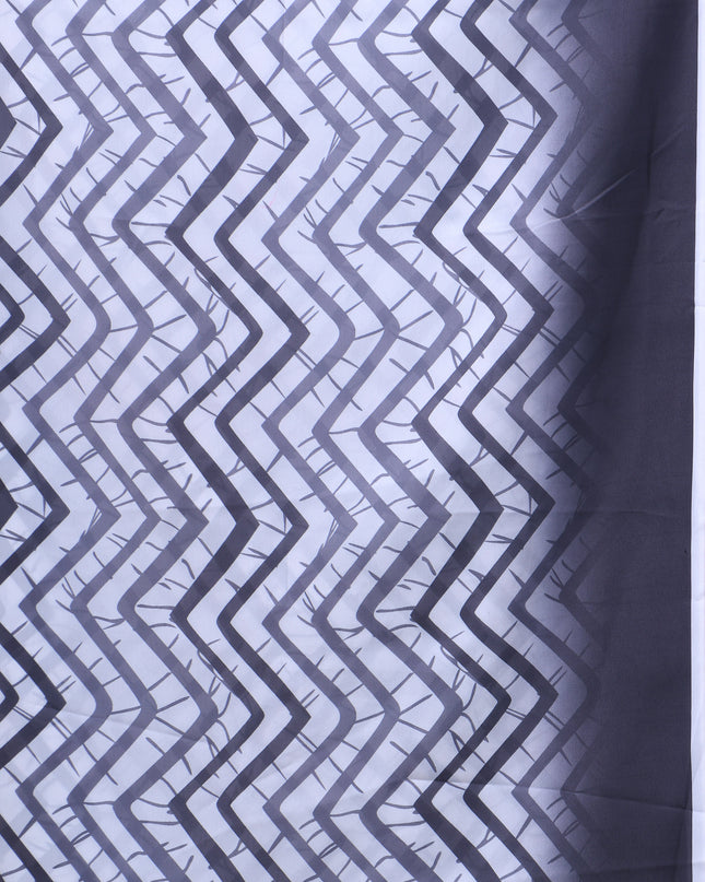 Womens georgette party, wear saree for farewell chiffon sarees women latest Rekhamaya design printed cotton New Sari chiffon silk Saree wedding saree for woman(Charcoal Grey)