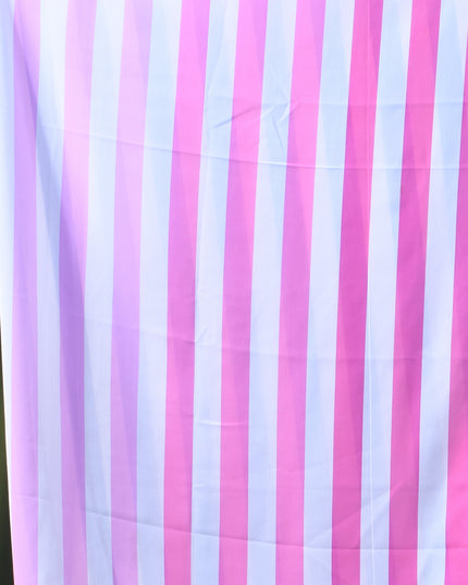 Women`s georgette party, wear saree for farewell chiffon sarees women latest, Chandni design chiffon printed cotton silk Saree wedding, function saree for woman (Blue Pink)