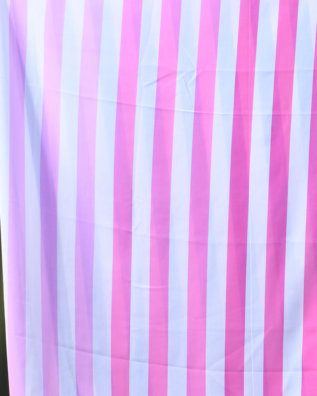 Women`s georgette party, wear saree for farewell chiffon sarees women latest, Chandni design chiffon printed cotton silk Saree wedding, function saree for woman (Blue Pink)