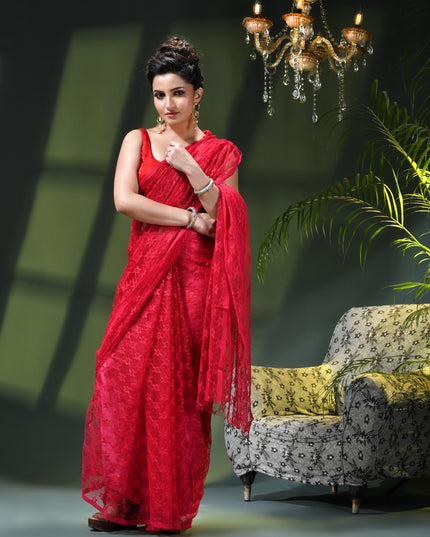 Women’s Net Sequin Embroidered saree Soft Net saree party, wear Chiffon wedding Silk georgette latest, Net sarees Heavy design Function Festive farewell saree for women (Pink)