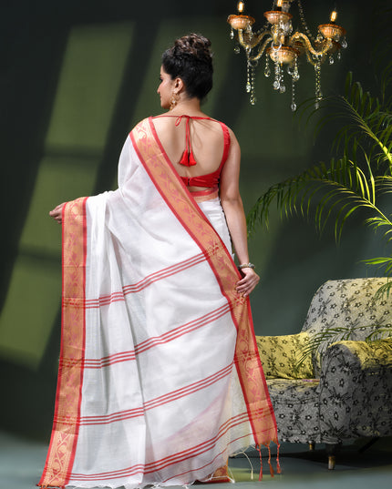 Women`s cotton sarees for women latest, Prema Design party, wear georgette saree farewell wedding, function linen handloom New fancy saree daily, wear silk cotton sarees (White)
