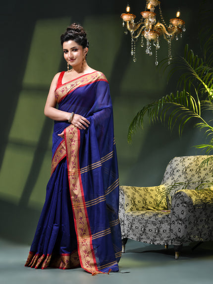 Women`s cotton sarees for women latest, Prema Design party, wear georgette saree farewell wedding, function linen handloom New fancy saree daily, wear silk cotton sarees (Blue)
