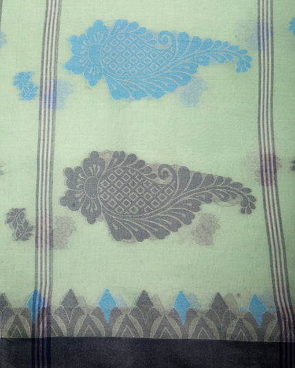 Women Pure Cotton Handloom Tant Saree – Patralekha Design (No Blouse Piece)