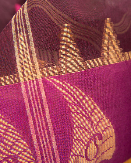 Handloom Cotton Tant Saree – Sitaara Borfi Design