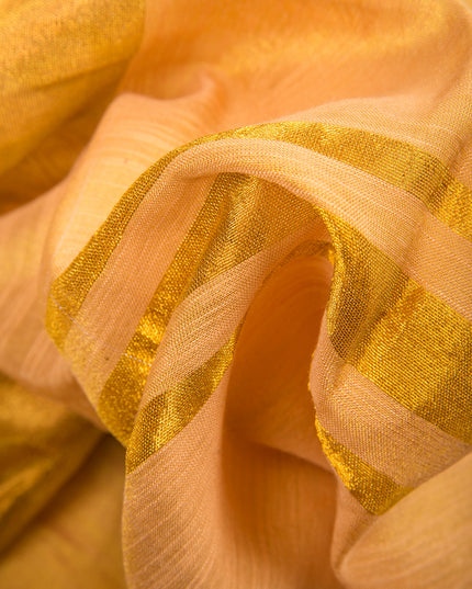 Raat Ki Roshni Golden Tissue Silk Saree with Blouse Piece – Party & Wedding Wear
