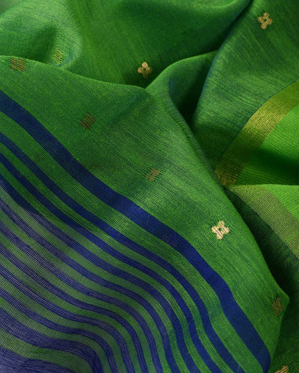 DESH BIDESH Ethnic Motifs Woven Design Sequinned Taant Saree
