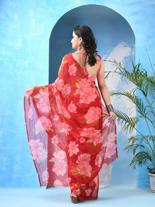 DESH BIDESH Floral Printed Saree