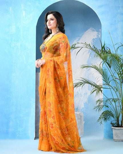 DESH BIDESH Floral Printed Saree