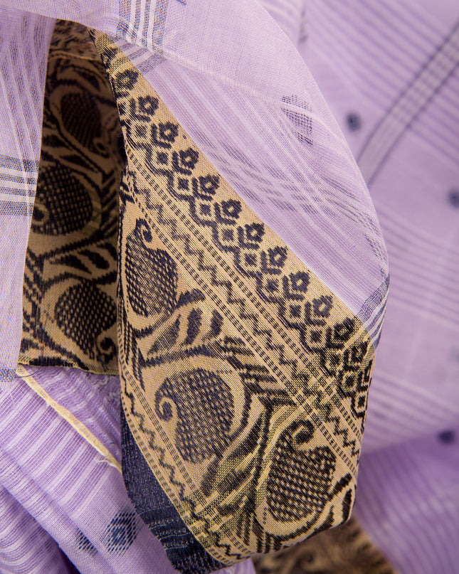 Pure Cotton Handloom Kolkabuti Leela Design Tant Saree