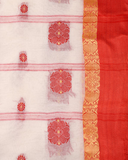 Women’s Pure Cotton Tant Handloom Saree – Fuleswari Design