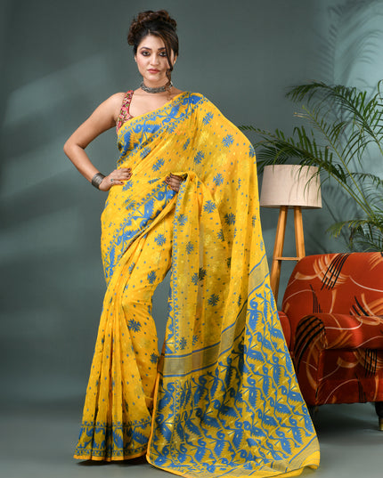 Handloom Cotton Jamdani Saree – Kanaklata Design