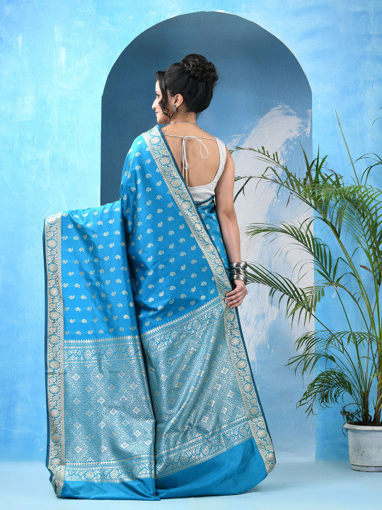 DESH BIDESH Woven Design Zari Kanjeevaram Saree
