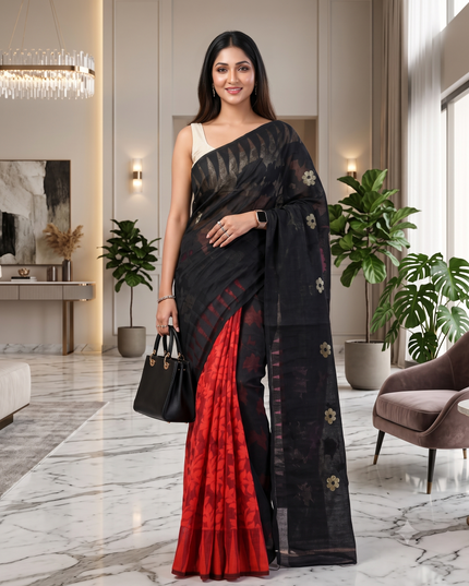 Premium Bengal Resham Dhakai Jamdani Handloom Saree for Women