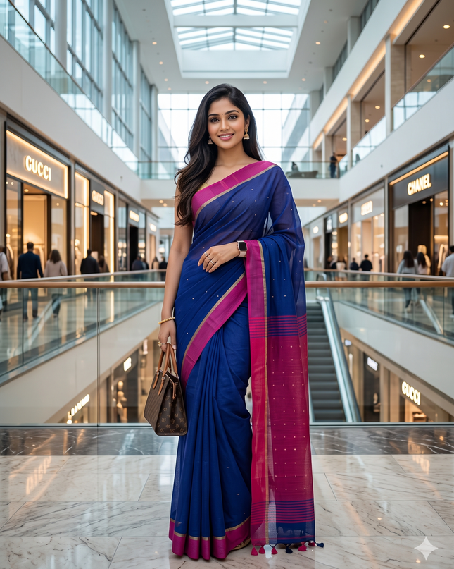 Pure Handloom Sequence Work Saree | Premium Party Wear Saree for Women