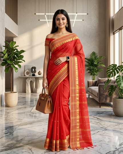 Women's Tant cotton saree for woman gadwal linen bandhani party, wear handloom sarees for women bengali sambalpuri silk cotton sarees for women latest, Kolkini design