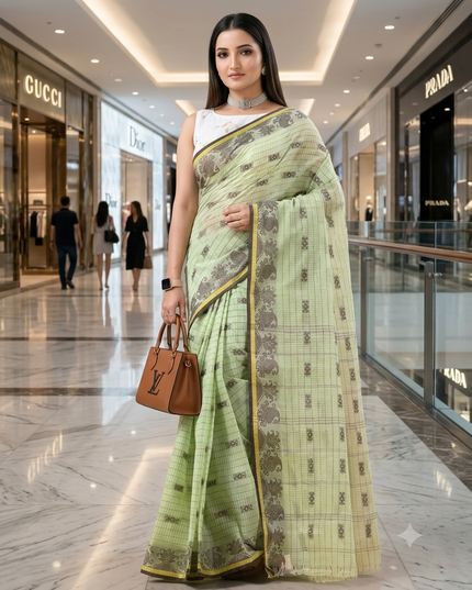 Women's cotton saree for woman Tant cotton silk saree party, wear saree georgette bandhani handloom sarees trending cotton sarees for women latest, Suhani design