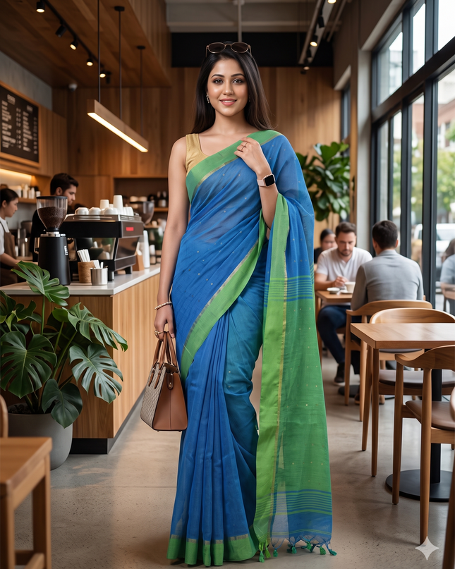 Pure Handloom Sequence Work Saree | Premium Party Wear Saree for Women