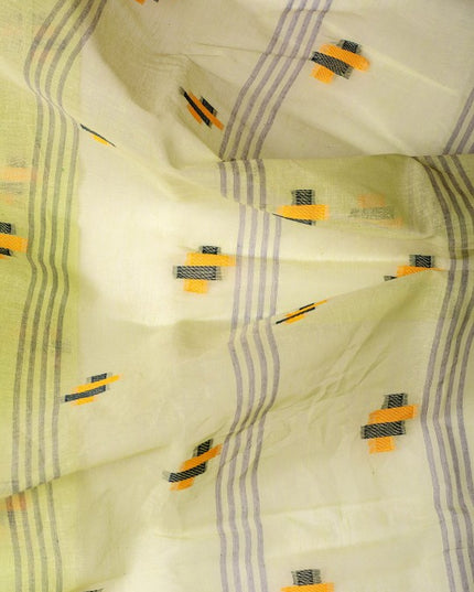 DESH BIDESH Woven Design Pure Cotton Taant Saree