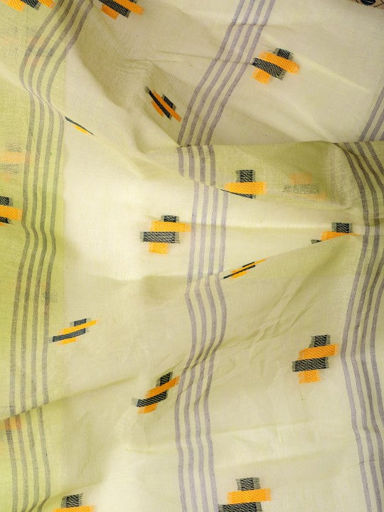 DESH BIDESH Woven Design Pure Cotton Taant Saree