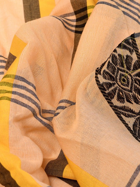 Ethnic Motifs Printed Pure Cotton Taant Saree