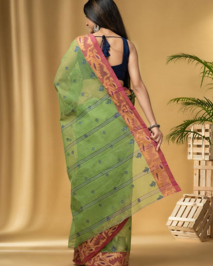 DESH BIDESH Ethnic Motifs Pure Cotton Handloom Saree