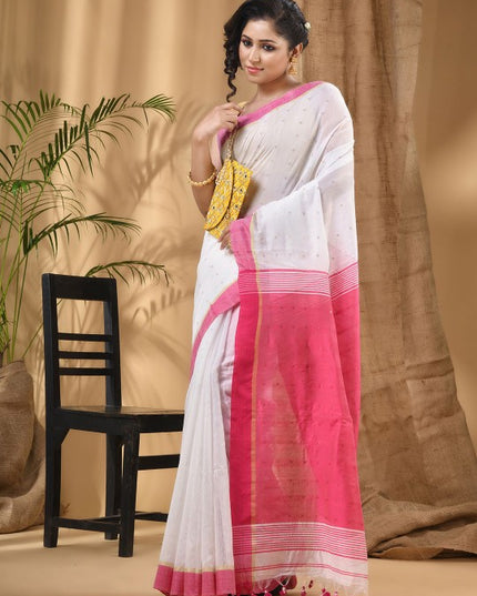DESH BIDESH Ethnic Motifs Taant Saree