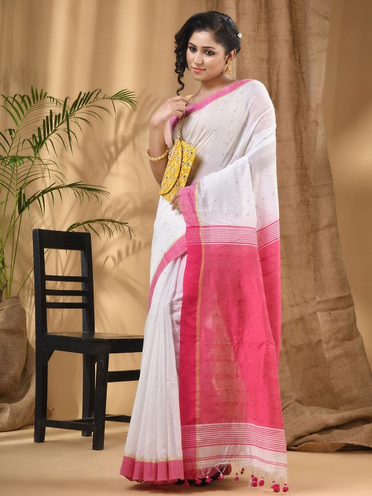 DESH BIDESH Ethnic Motifs Taant Saree