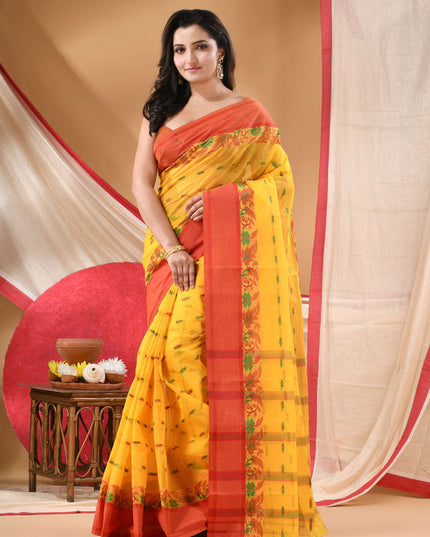 DESH BIDESH Woven Design Pure Cotton Handloom Saree