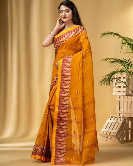DESH BIDESH Woven Design Pure Cotton Taant Saree