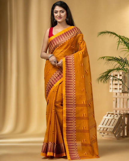 DESH BIDESH Woven Design Pure Cotton Taant Saree