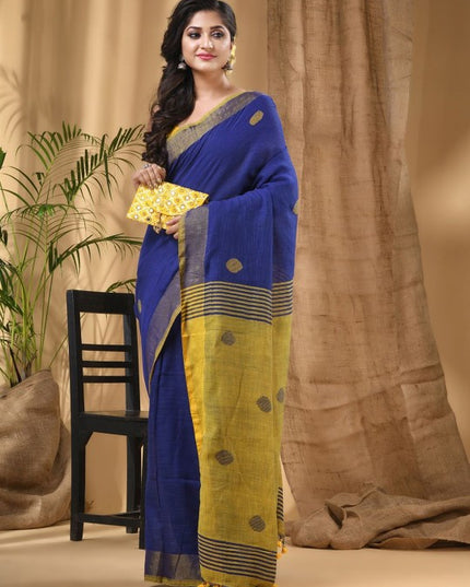 DESH BIDESH Woven Design Pure Cotton Saree