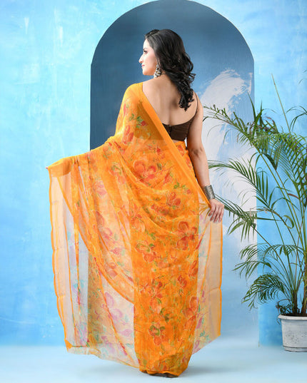 DESH BIDESH Floral Printed Saree